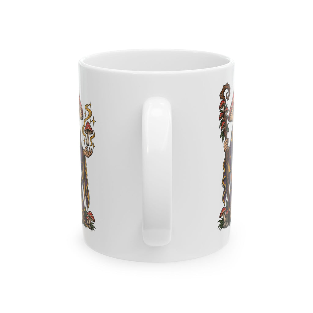 Amanita Mushroom Wizard Tattoo Flash Coffee Mug (11oz & 15oz)