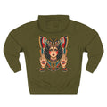 Gypsy Moth Woman Tattoo Flash Pullover Hoodie (Back Design)