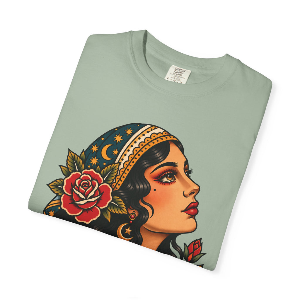 Gypsy Woman Tattoo Flash Sheet T-Shirt