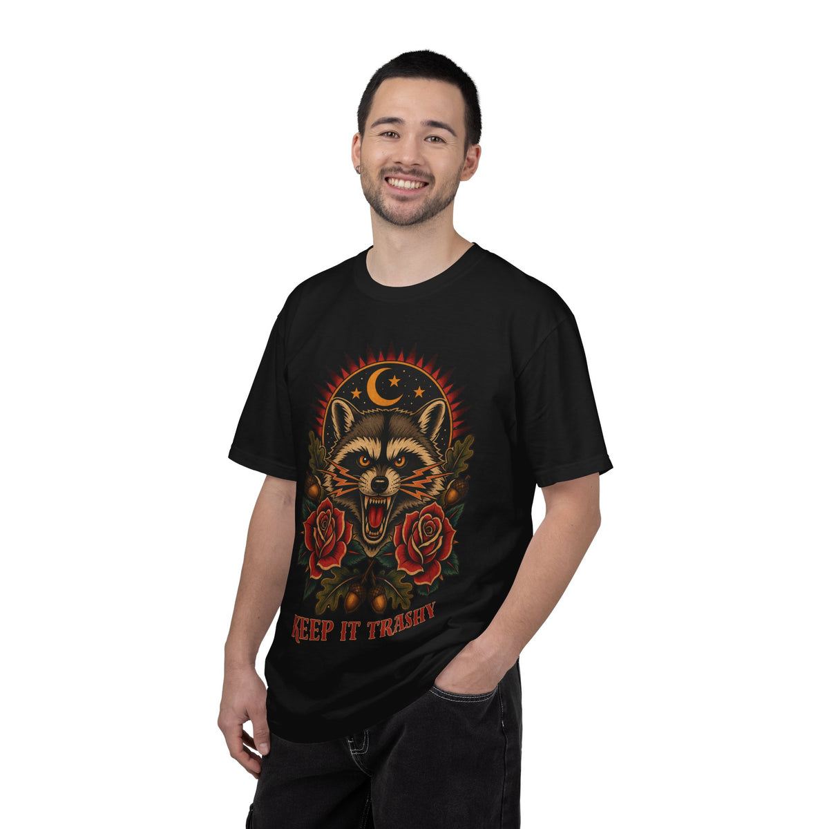 Keep It Trashy Raccoon Flash T-Shirt