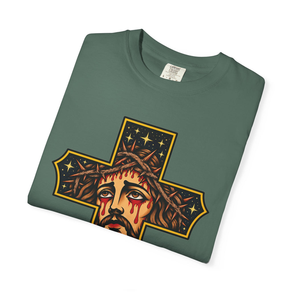 Matthew 11:28 Jesus Cross Tattoo Flash T-Shirt