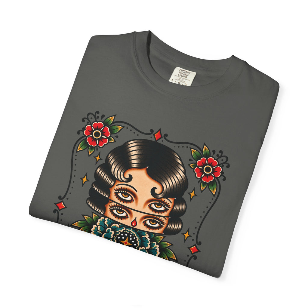 Floral Surrealism Tattoo Flash Sheet T-Shirt