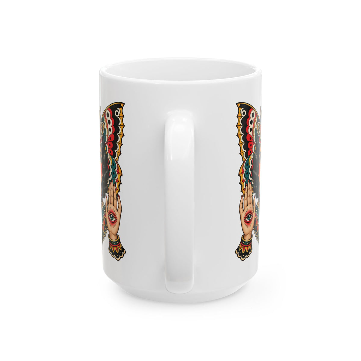 Gypsy Moth Tattoo Flash Coffee Mug (11oz & 15oz)