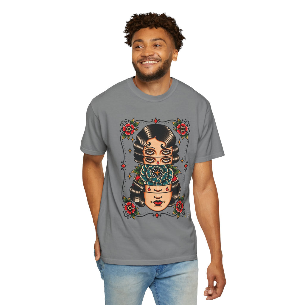 Floral Surrealism Tattoo Flash Sheet T-Shirt
