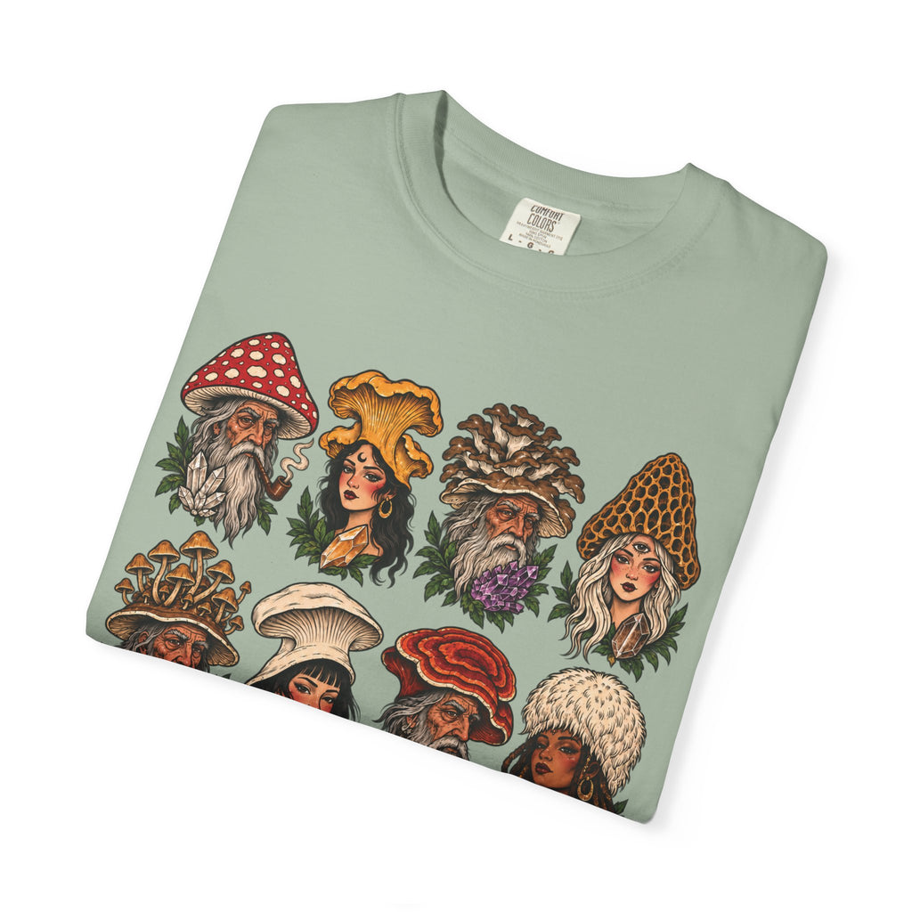Mushroom Folks Tattoo Flash T Shirt