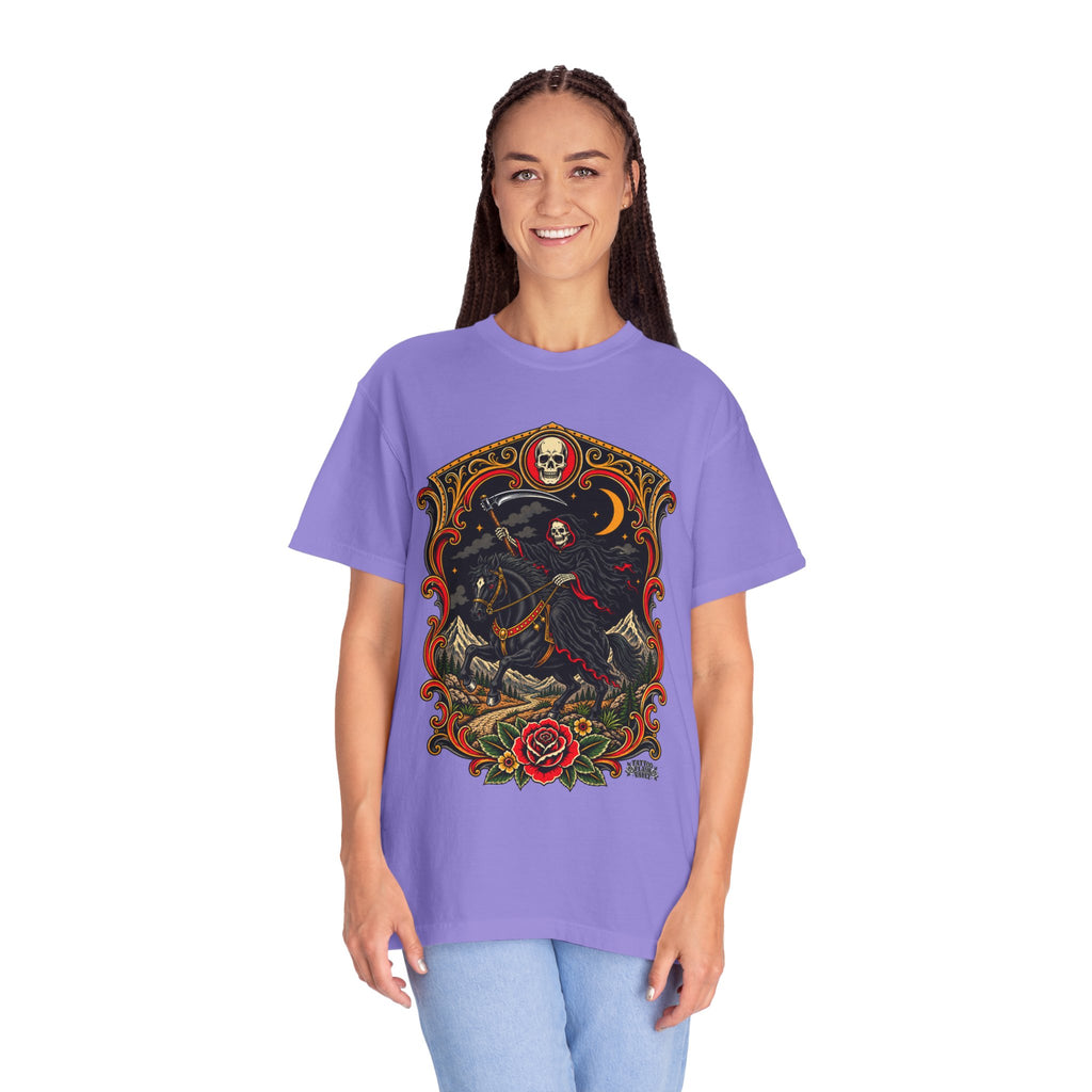 Grim Reaper Horseman Tattoo Flash T-Shirt