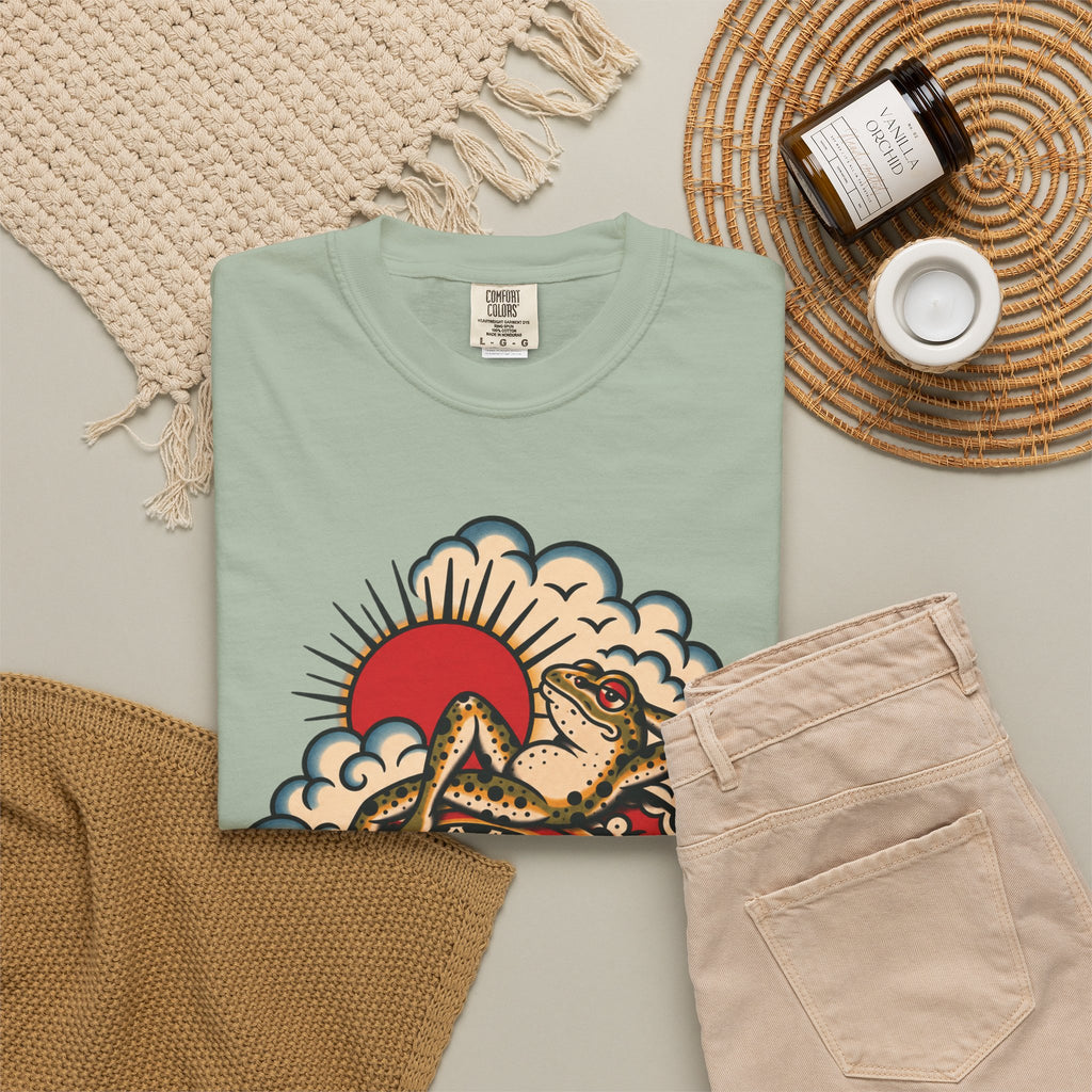 Frog & Lady of The Lake Tattoo Flash T-Shirt