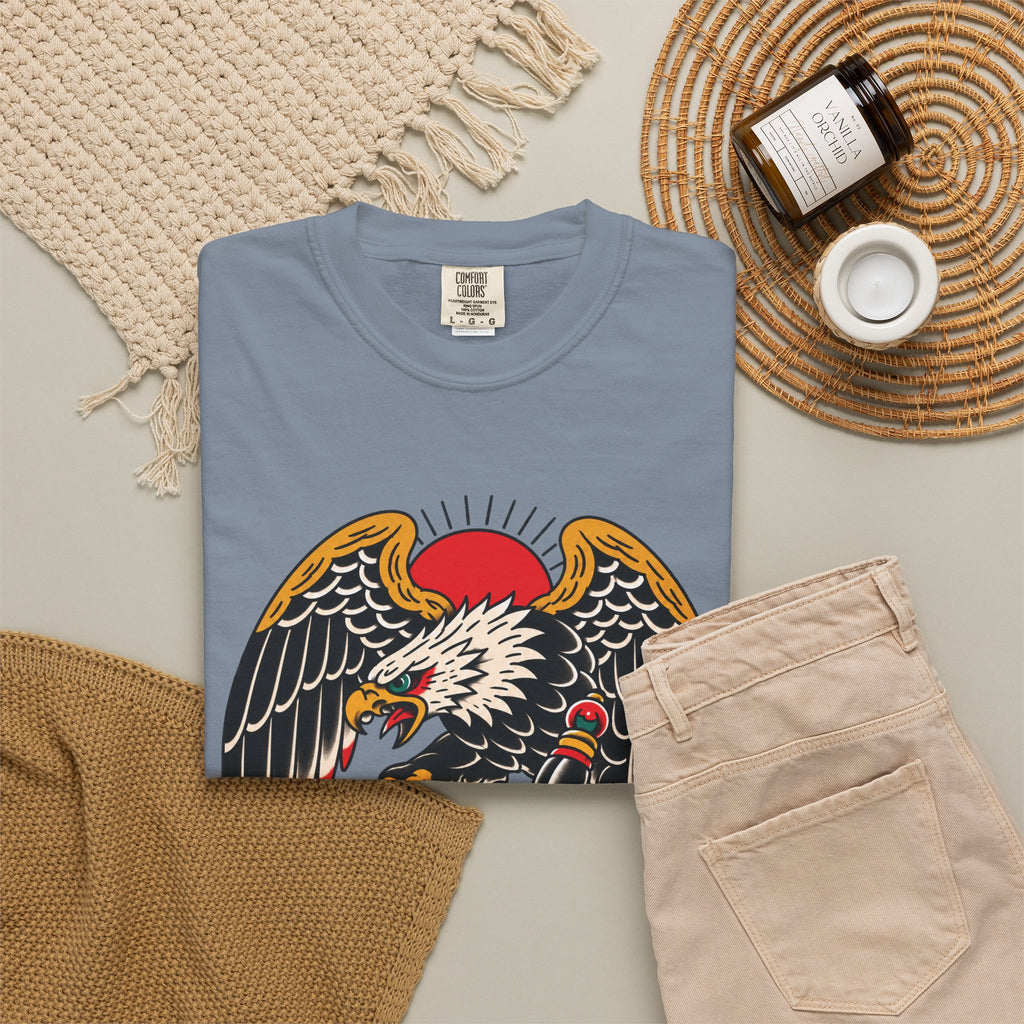 American Traditional Eagle & Skull Tattoo Flash T-Shirt