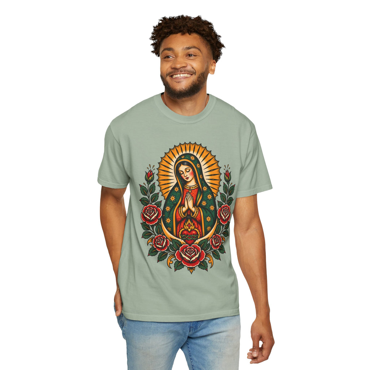 Our Lady of Guadalupe Tattoo Flash T-Shirt