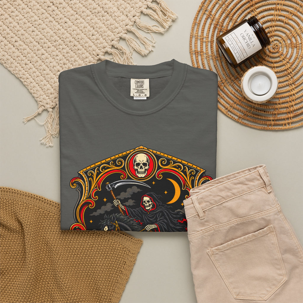 Grim Reaper Horseman Tattoo Flash T-Shirt