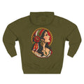 Esmeralda Gypsy Tattoo Flash Pullover Hoodie (Back Design)