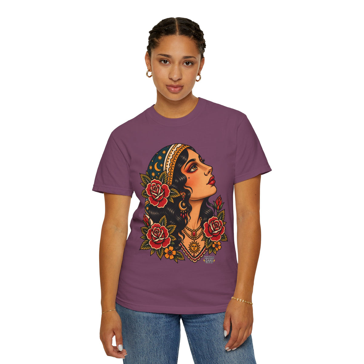 Gypsy Woman Tattoo Flash Sheet T-Shirt