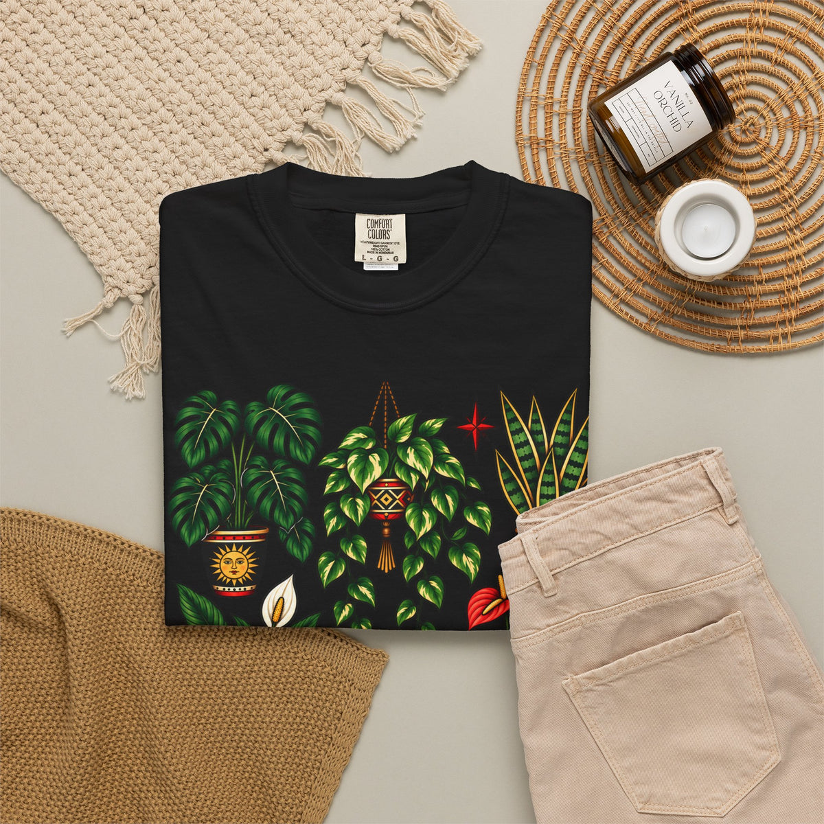 Houseplant Tattoo Flash T-Shirt