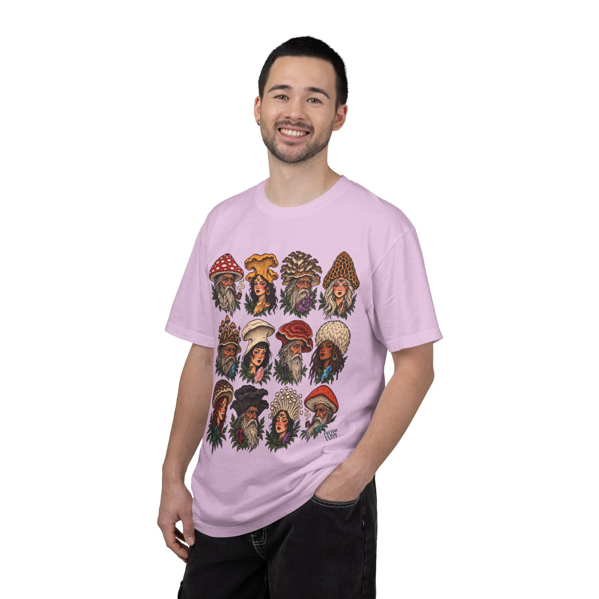 Mushroom Folks Tattoo Flash T Shirt