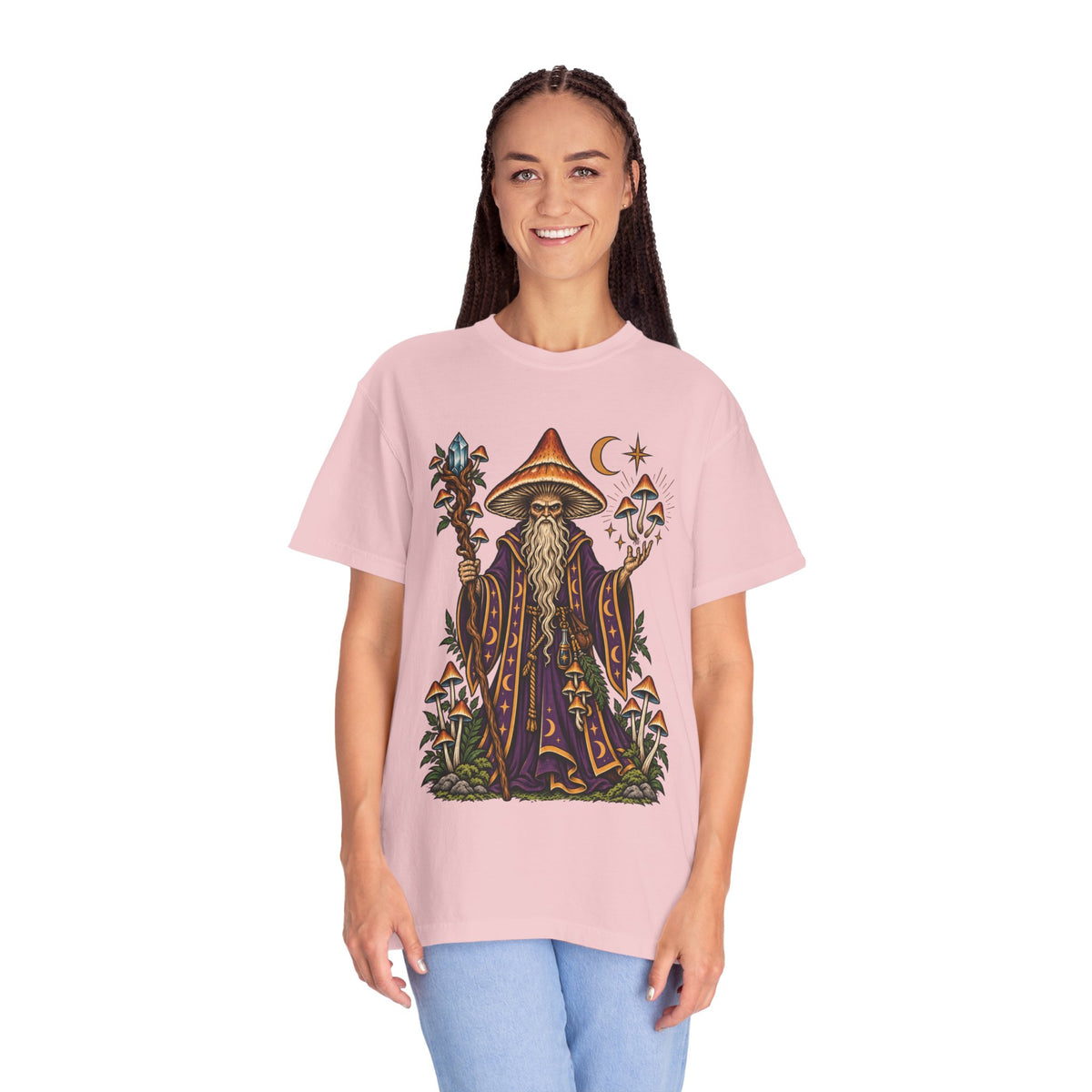 psilocybin Mushroom Wizard Tattoo Flash T-Shirt