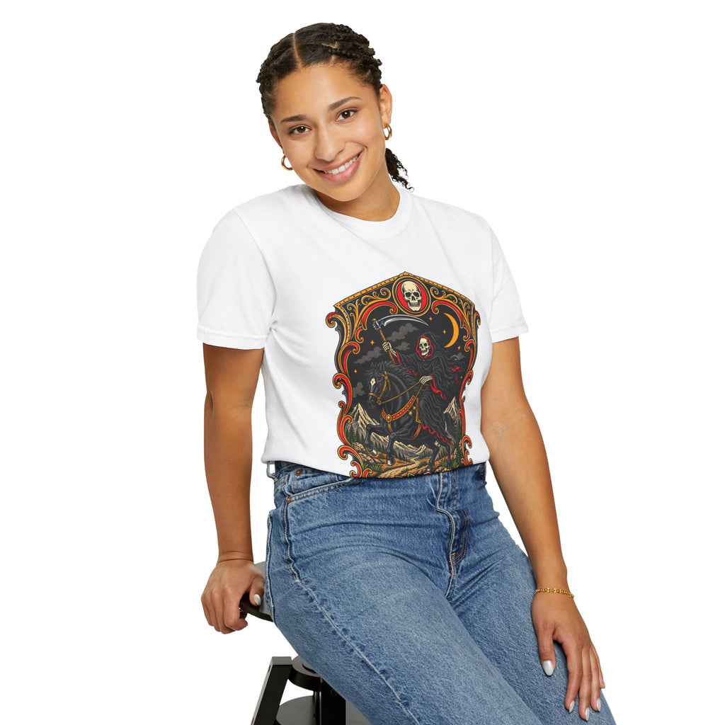Grim Reaper Horseman Tattoo Flash T-Shirt