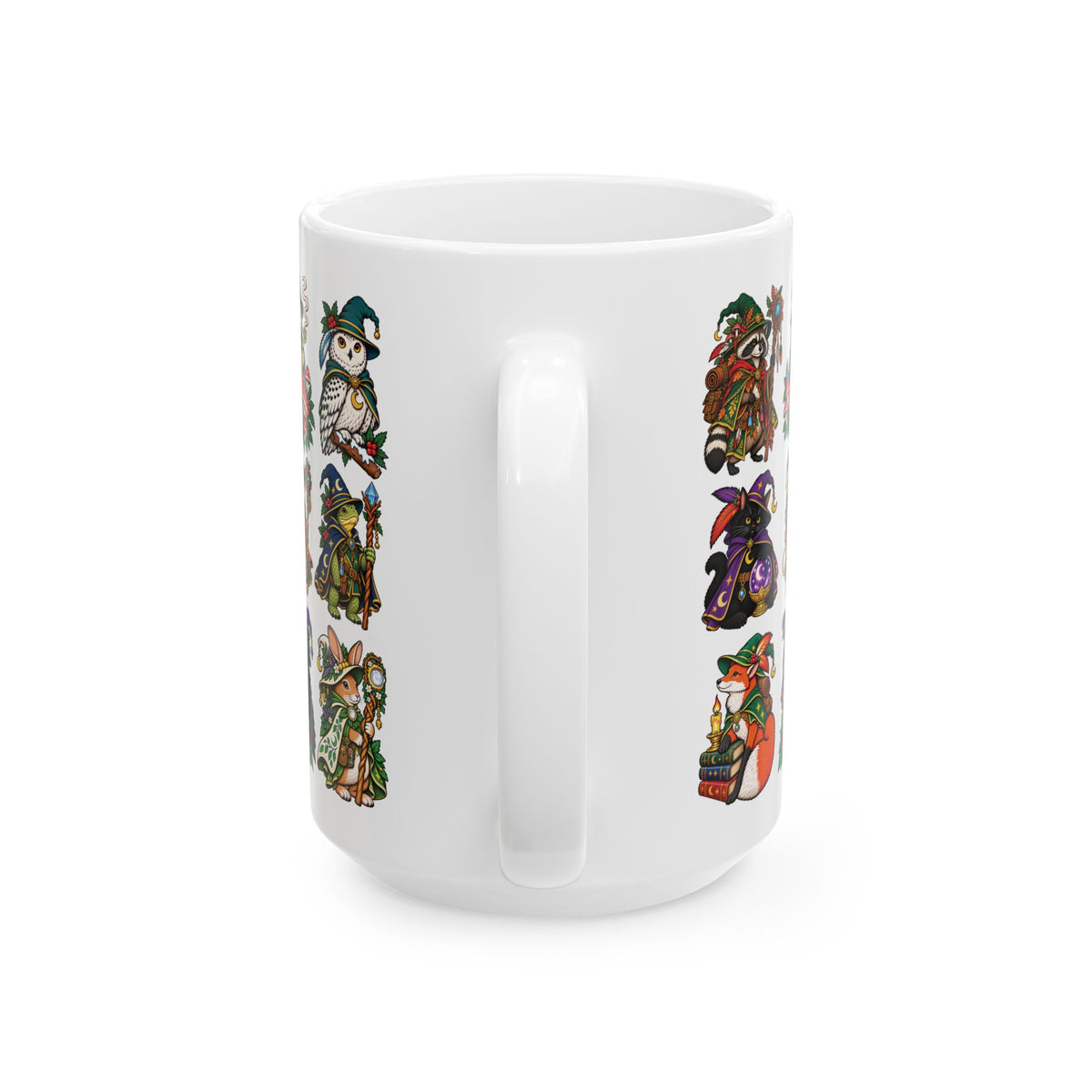 Woodland Witches & Wizards Tattoo Flash Ceramic Coffee Mug (11oz, 15oz)