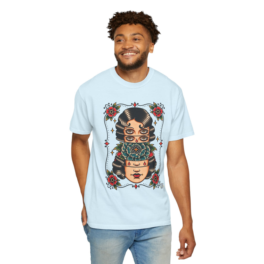 Floral Surrealism Tattoo Flash Sheet T-Shirt