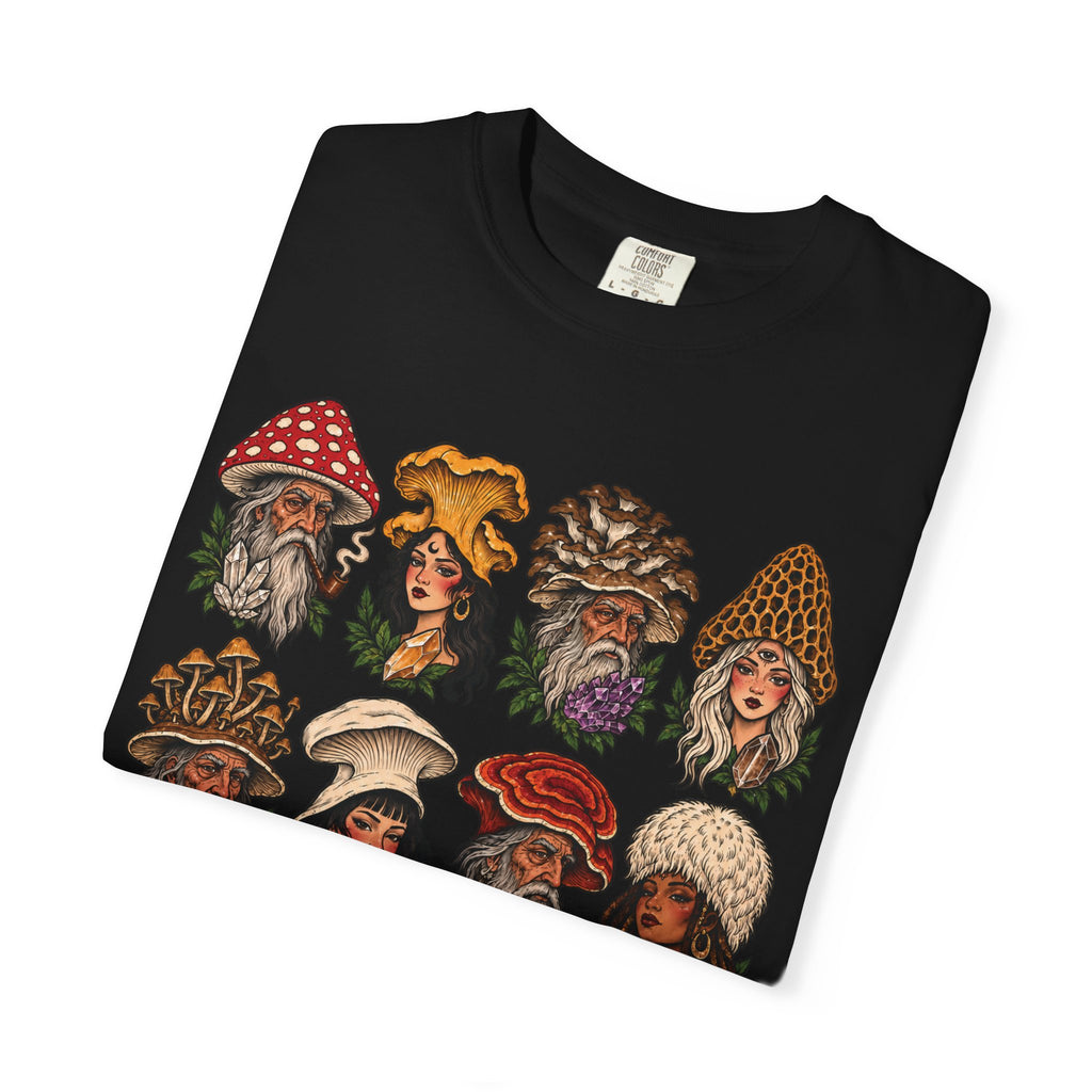 Mushroom Folks Tattoo Flash T Shirt
