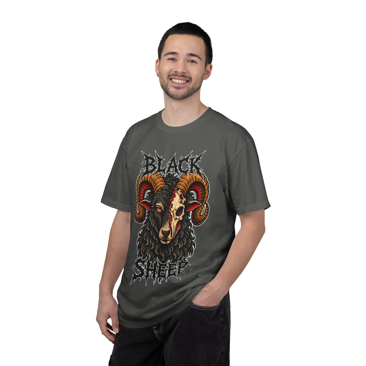 Black Sheep Tattoo Flash T-Shirt