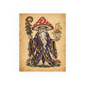 Amanita Mushroom Wizard Tattoo Flash Art Print (8x10 & 16x20)