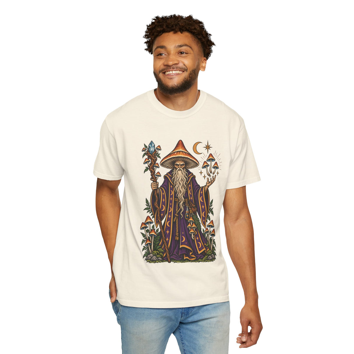 psilocybin Mushroom Wizard Tattoo Flash T-Shirt