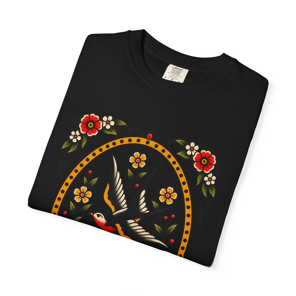 Swallow & Rose Tattoo Flash T-Shirt