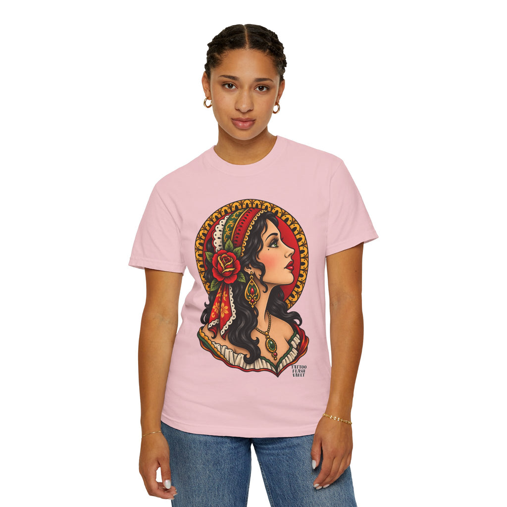 Esmeralda Gypsy Tattoo Flash T shirt