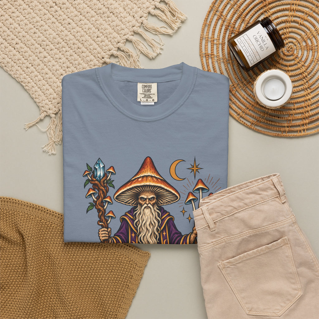psilocybin Mushroom Wizard Tattoo Flash T-Shirt