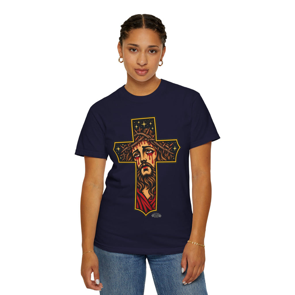Matthew 11:28 Jesus Cross Tattoo Flash T-Shirt