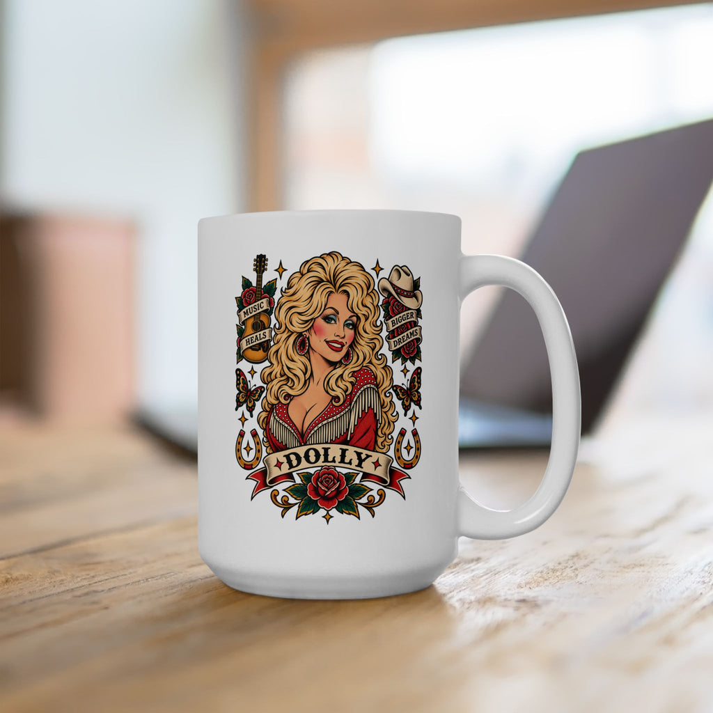 Dolly Tattoo Flash Coffee Mug (11oz & 15oz)