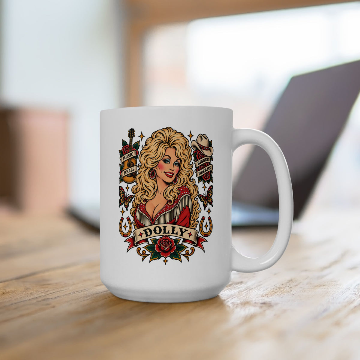 Dolly Tattoo Flash Coffee Mug (11oz & 15oz)