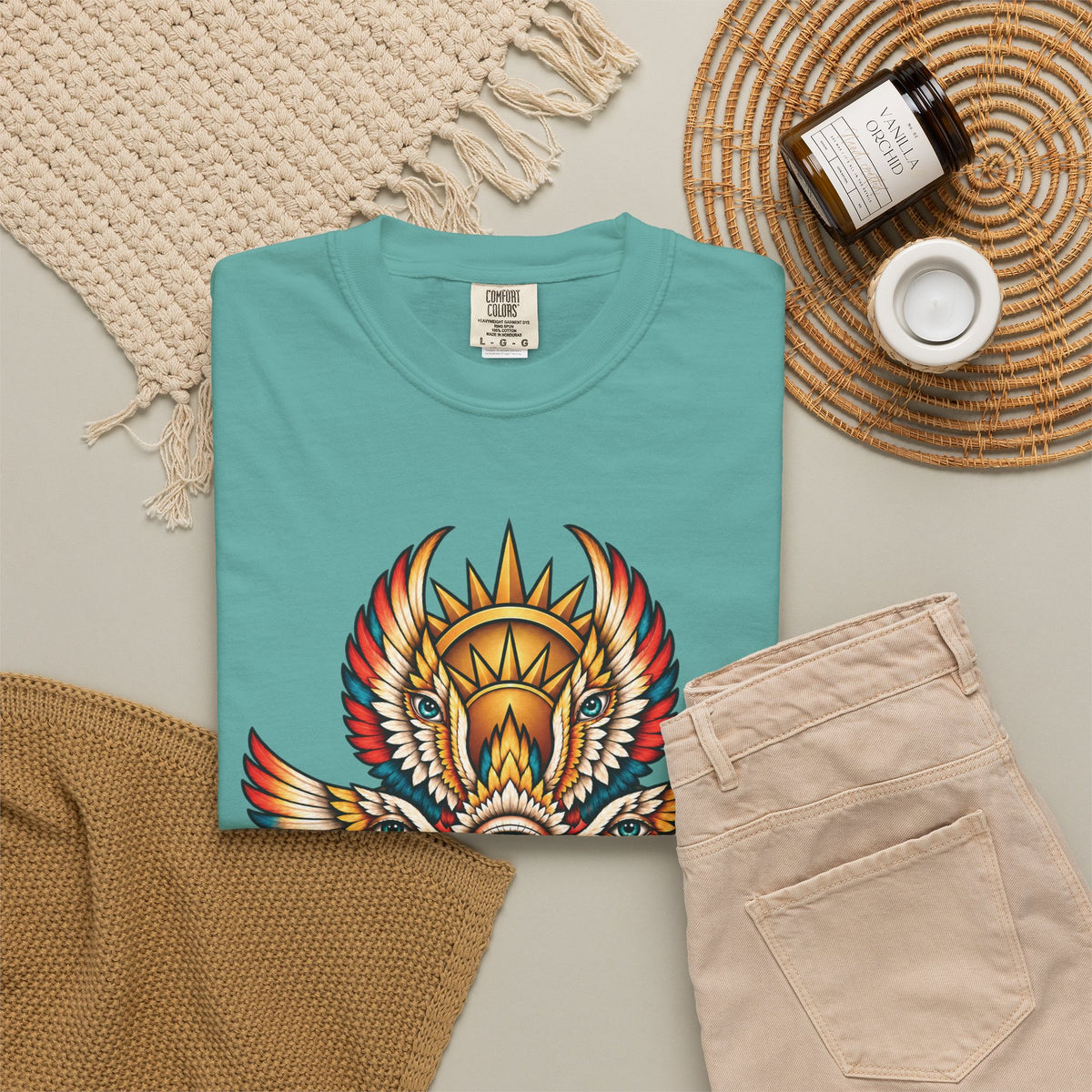 Seraphim Biblically Accurate Angel Tattoo Flash Sheet T-Shirt
