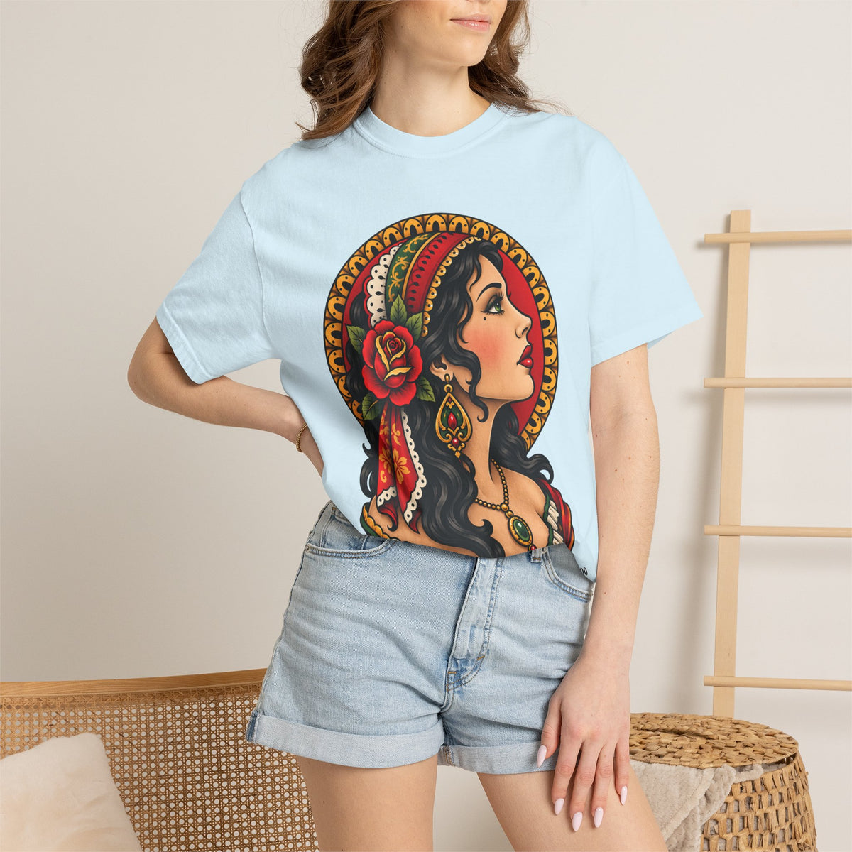 Esmeralda Gypsy Tattoo Flash T shirt