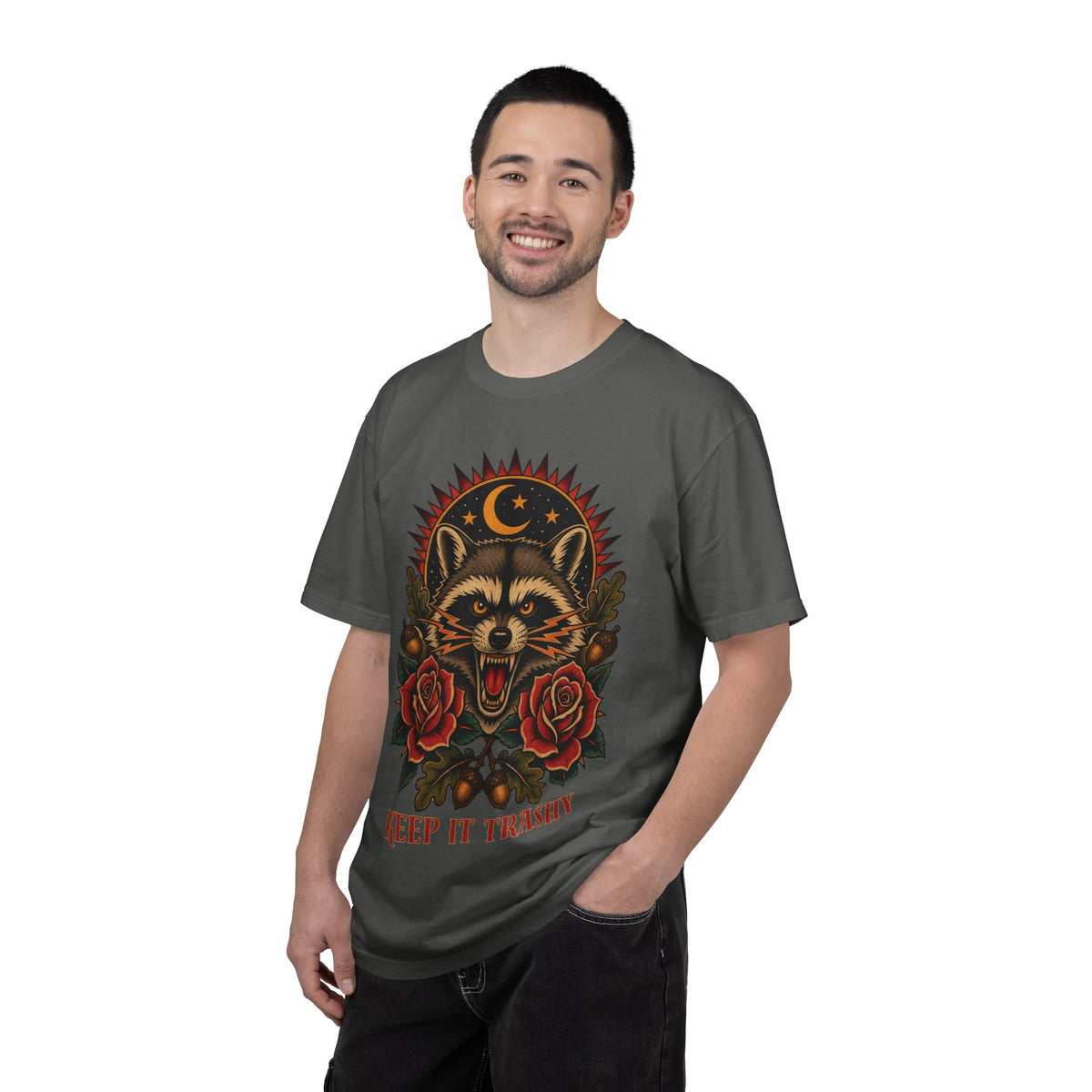 Keep It Trashy Raccoon Flash T-Shirt