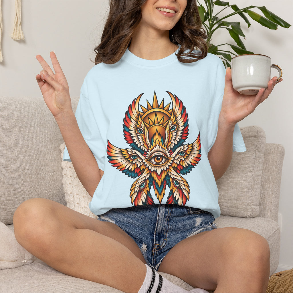 Seraphim Biblically Accurate Angel Tattoo Flash Sheet T-Shirt