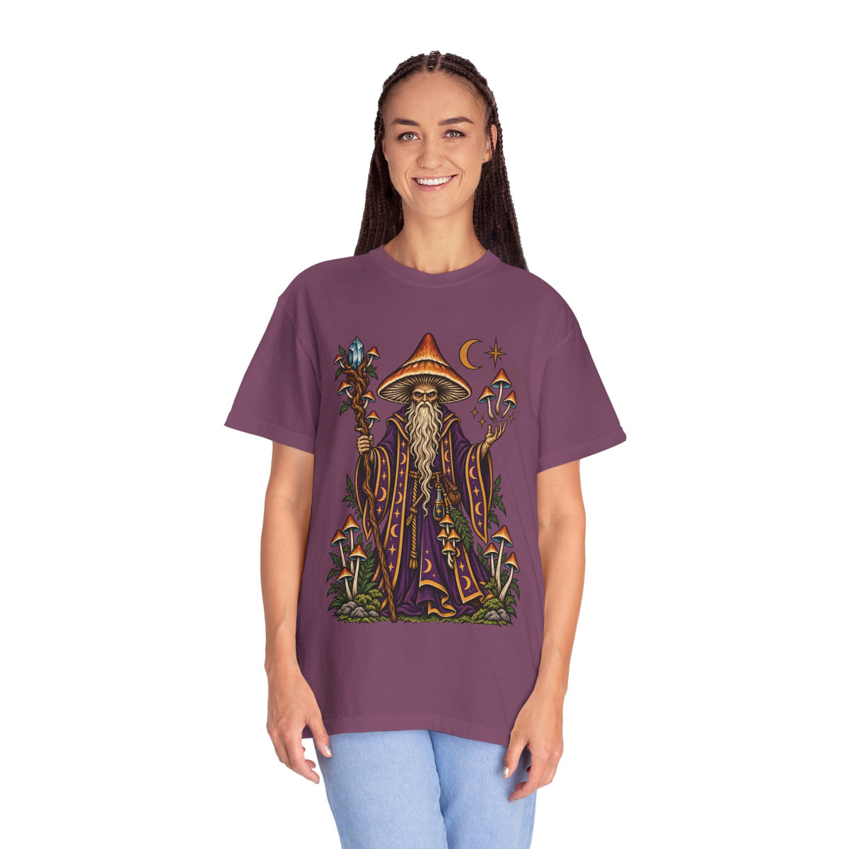 psilocybin Mushroom Wizard Tattoo Flash T-Shirt