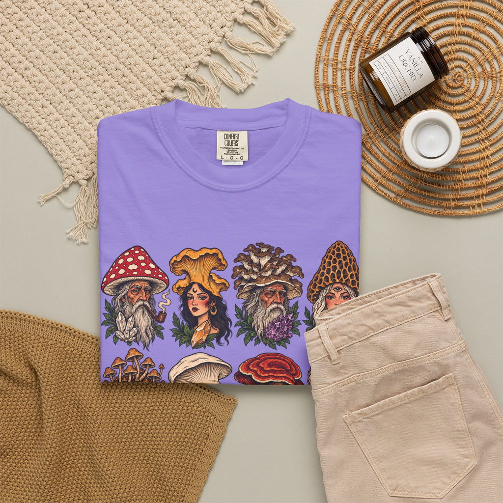 Mushroom Folks Tattoo Flash T Shirt