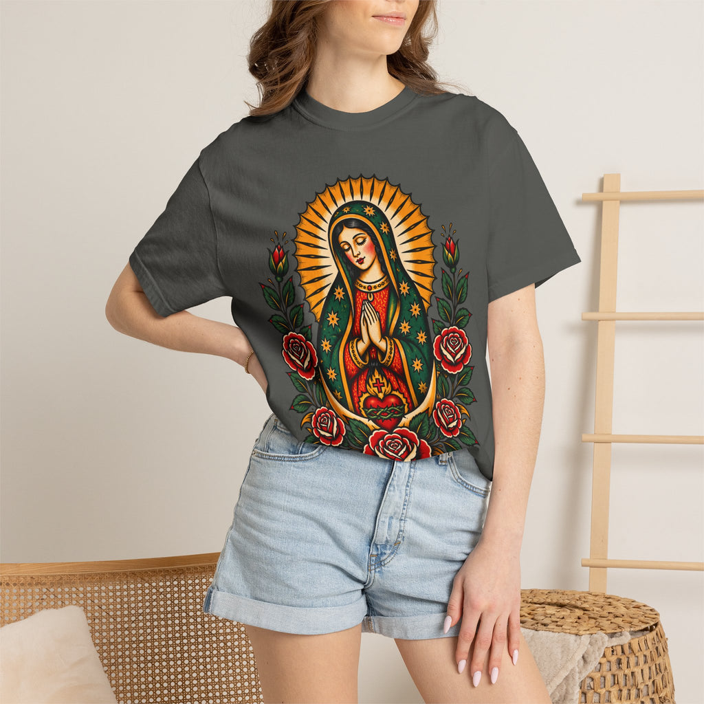 Our Lady of Guadalupe Tattoo Flash T-Shirt