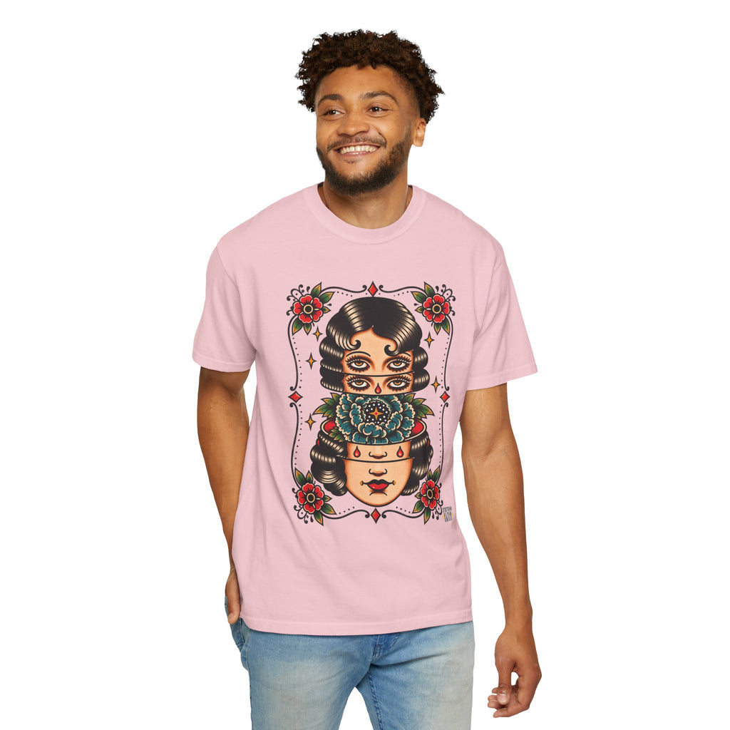 Floral Surrealism Tattoo Flash Sheet T-Shirt