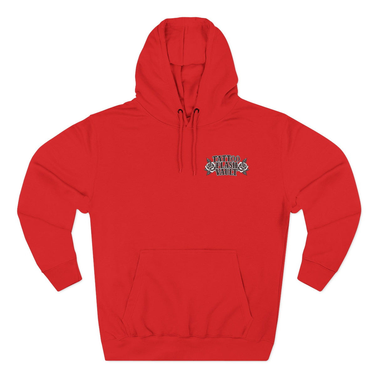 Jesus Cross Tattoo Flash Pullover Hoodie (Back Design)