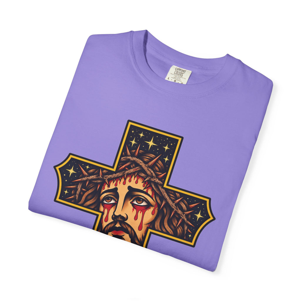 Matthew 11:28 Jesus Cross Tattoo Flash T-Shirt
