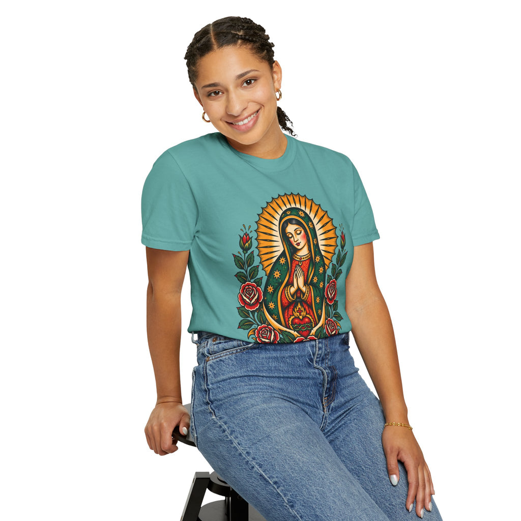 Our Lady of Guadalupe Tattoo Flash T-Shirt