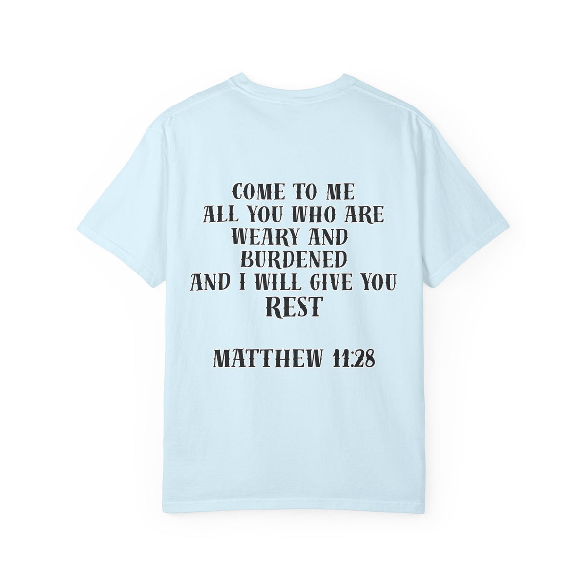 Matthew 11:28 Jesus Cross Tattoo Flash T-Shirt