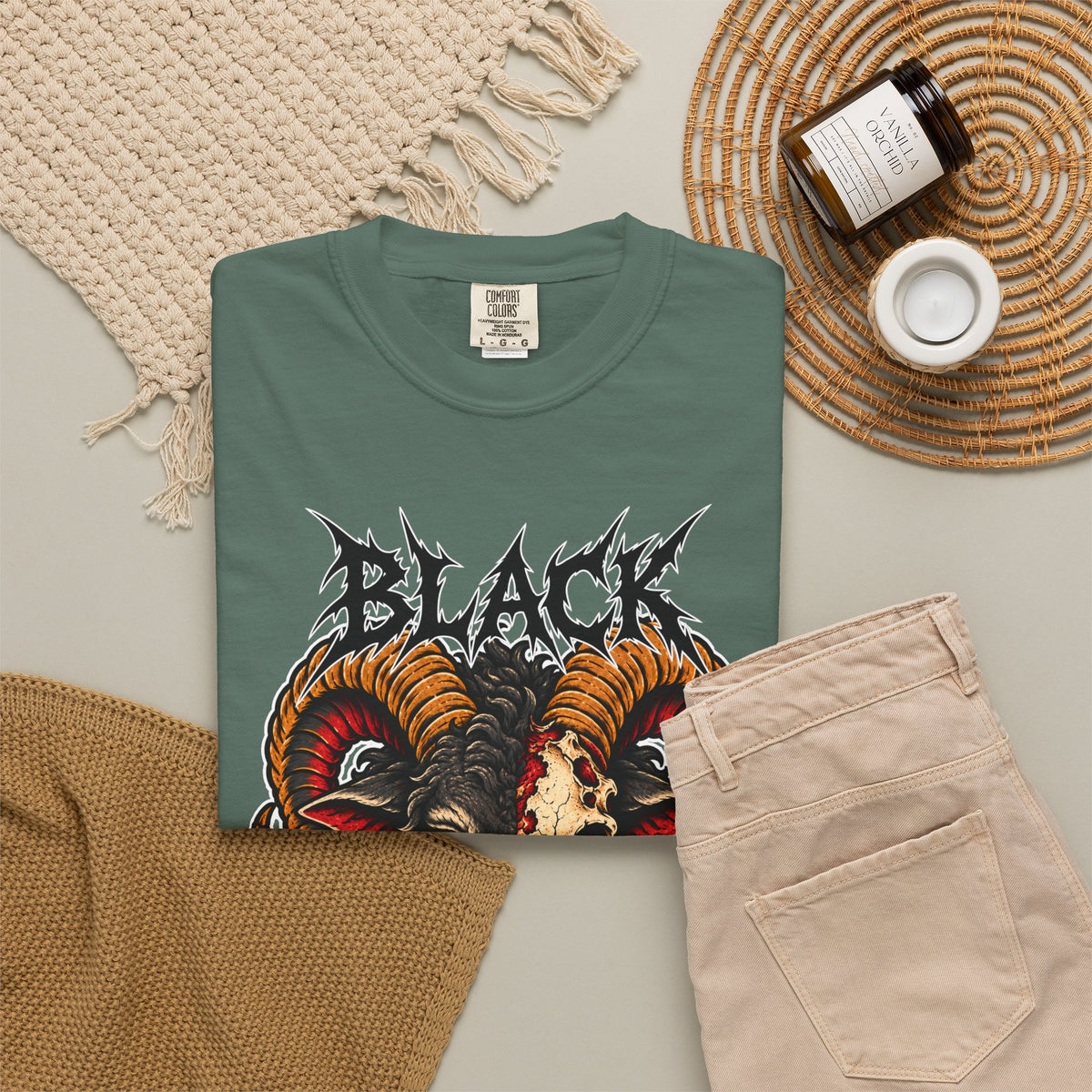 Black Sheep Tattoo Flash T-Shirt