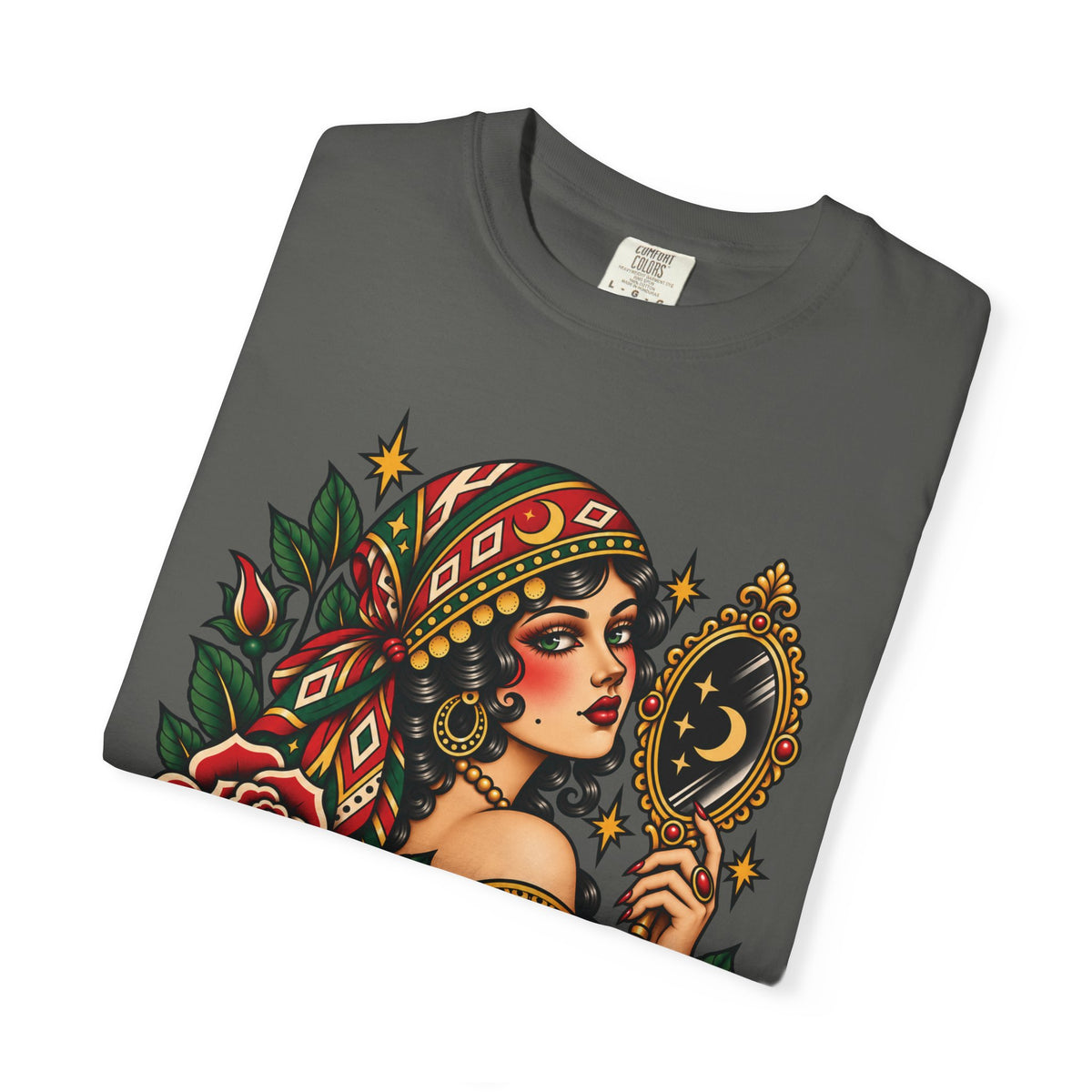 Love Yourself First Gypsy Woman Tattoo Flash Sheet T-Shirt