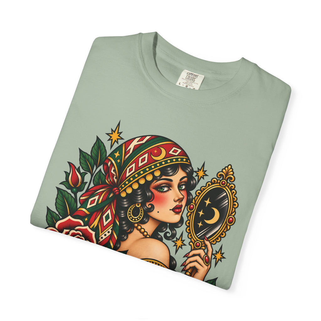 Love Yourself First Gypsy Woman Tattoo Flash Sheet T-Shirt