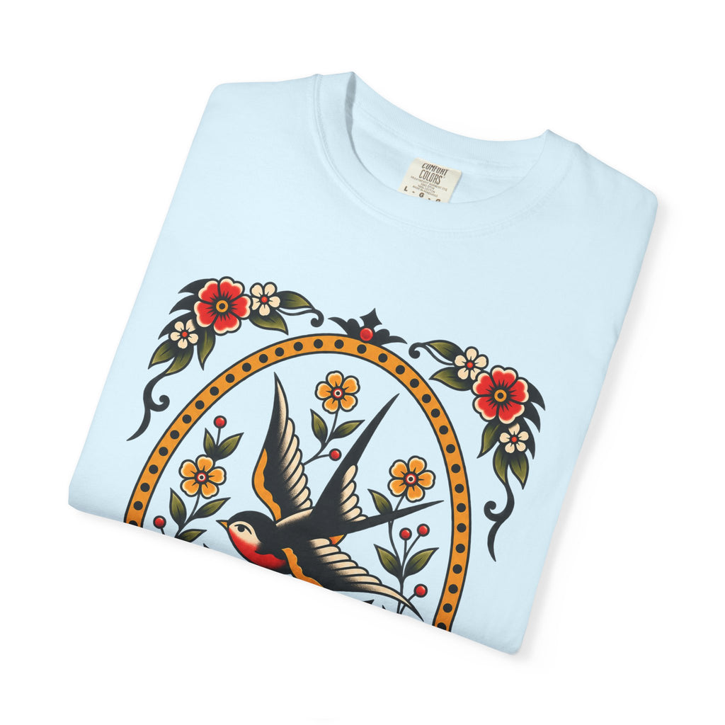 Swallow & Rose Tattoo Flash T-Shirt