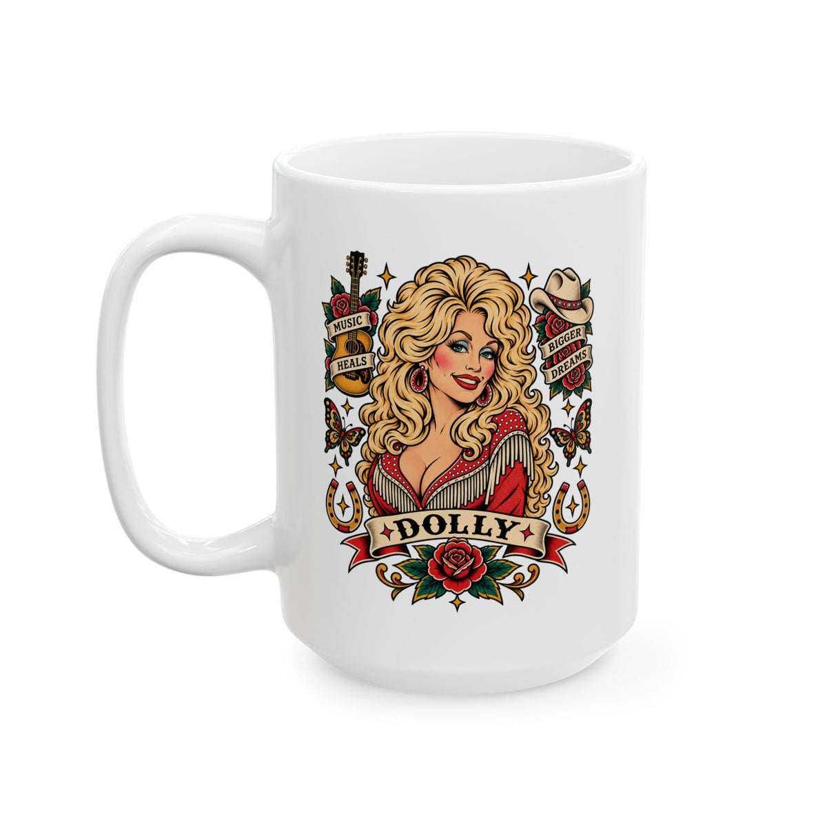 Dolly Tattoo Flash Coffee Mug (11oz & 15oz)