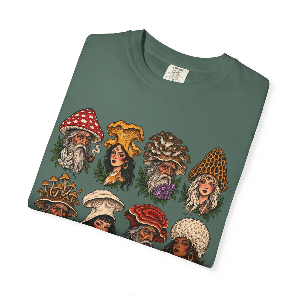 Mushroom Folks Tattoo Flash T Shirt